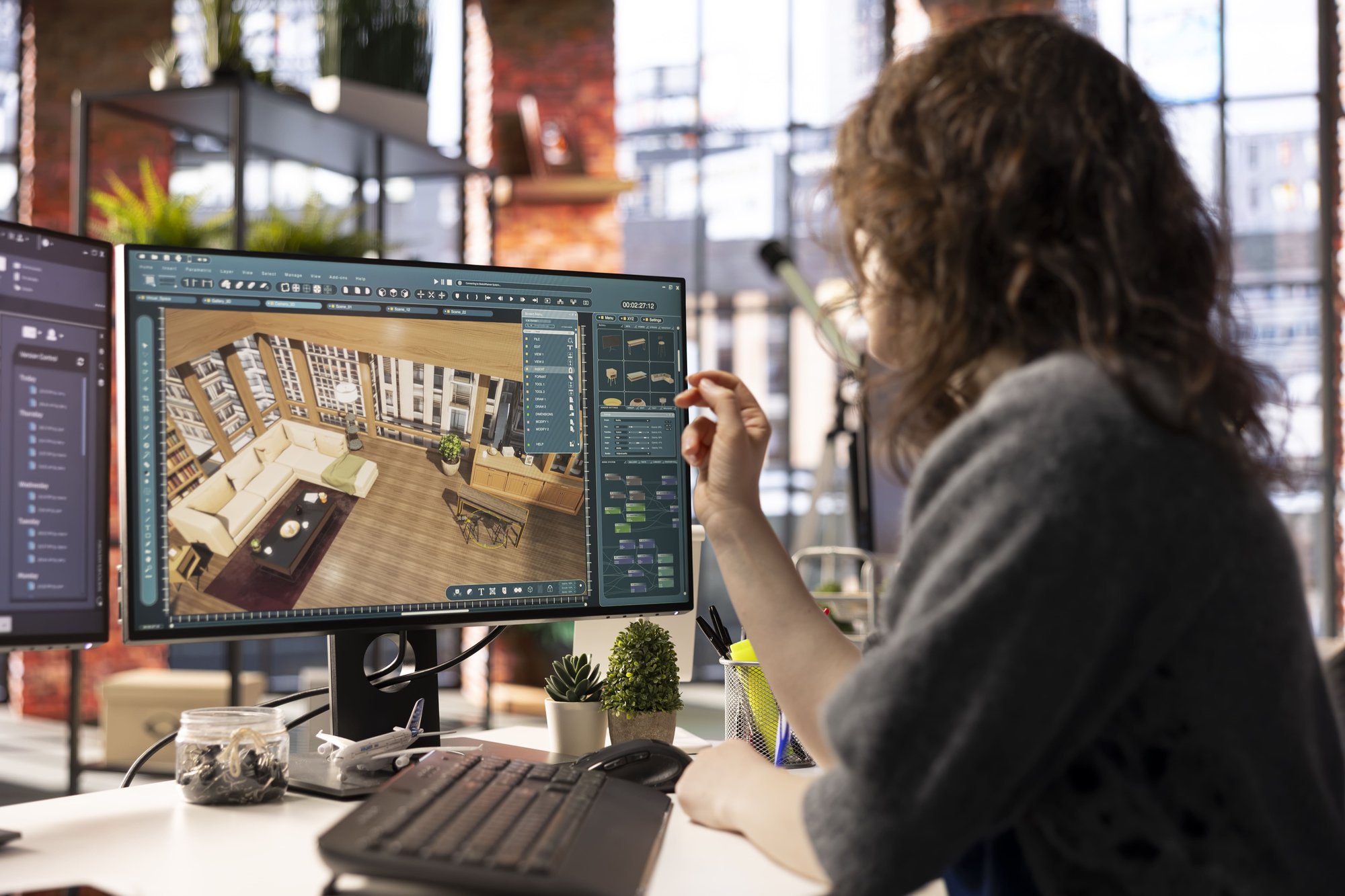 home-design-professional-uses-architectural-software-develop-floor-plan