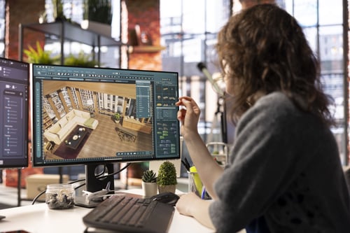 home-design-professional-uses-architectural-software-develop-floor-plan